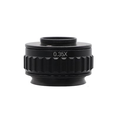 Lab Microscope Slides CTV 0.35X / 0.5X / 1X Focus Adjustable C Mount Adapter Ring M38 38mm for New Type Trinocular Stereo Microscope Set Camera Port Microscope Parts (Color : 0.35X)
