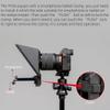 FEELWORLD TP2A Portable 8-inch Teleprompter Supports up to 8" Smartphone/Tablet Prompting Smartphone DSLR Shooting with Remote Control & Lens Adapter Rings view 2