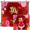 12x8ft Chinese New Year Decoration Backdrop,Year of The Dragon 2024 Decorations Banner Happy New Year Photography Background Lunar New Year Backdrop New Year Party Adults YouTube Photo Props view 1