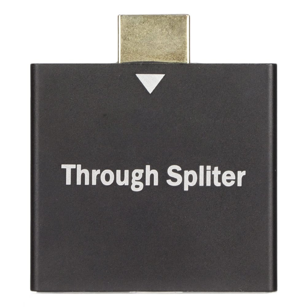 Zopsc 1x2 HD Splitter, 1080P HD Output, Video Audio Synchronization On Screen, Aluminum Alloy, Supports HDTVs, Monitors, Projectors, Laptops