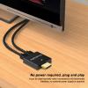Zopsc 1x2 HD Splitter, 1080P HD Output, Video Audio Synchronization On Screen, Aluminum Alloy, Supports HDTVs, Monitors, Projectors, Laptops view 2