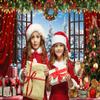 12x8ft Christmas Window Backdrop for Photography Winter Forest Ice and Snow World Background Winter Snow Forest Backdrop White Xmas Trees Backdrop Kids Baby Shower Christmas Party Decorations view 2