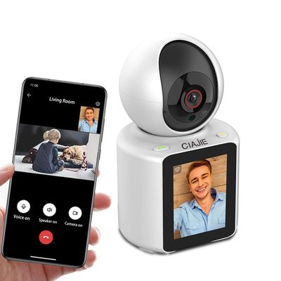 CIAJIE Two-Way Video Camera 2.8-inch Screen,Pet Camera,Dog Camera,Indoor Home Nanny Camera,Baby/Elder/Nanny/Dog/Pet Camera with Phone App(Im Cam),360Smart Security Camera,1080p HD