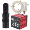 51MP Microscope Camera HDMI USB Industrial Electronic Digital Microscope & 180X C-Mount Lens Whit 56-LED Adjustable Ring Light view 1