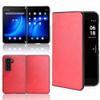 DirectNine Basics Phone Case for Microsoft Surface Duo 2, Faux Leather Bumper Case, Non-Slip Shockproof, Red view 2