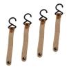 Alipis 4pcs Camping Accessories Metal Button Hanger Hooks for Cookware Pot Pan Rope Flags Decorations view 1