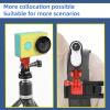 2PC Camera Tripod Mount for Gopro Adapter, 360 Adjustment 1/4-20 Screw Conversion Adapter for GoPro Hero10, Insta360 ONE X3, X2, Go 3, Xiaomi Yi and Other Action Cameras (red) view 3