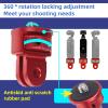 2PC Camera Tripod Mount for Gopro Adapter, 360 Adjustment 1/4-20 Screw Conversion Adapter for GoPro Hero10, Insta360 ONE X3, X2, Go 3, Xiaomi Yi and Other Action Cameras (red) view 4