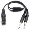 Dusledel Upgraded Aviation Headset Adapter Cable for Airbus XLR 5Pin Connector to General Aviation GA Twin Plug Female Jack Pilot Aviation Headphone Cable Black view 1