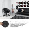 Rebower Blank Vinyl Records Smooth Plastic Waterproof CD Fake Vinyl Records Coasters, [for Retro Roll Music Room DIY] - 7 Inch/Black / 24 Pcs view 3