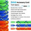 ZEPSEON Accessory Cord Prusik Cord 8mm (5/16in) 30M(100ft) Double Braid Pre Cut Nylon Line Paracord Rope CE/UIAA High Tensile Strength for Ice Climbing, Arborist, Mountaineering, Caving view 2