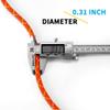ZEPSEON Accessory Cord Prusik Cord 8mm (5/16in) 30M(100ft) Double Braid Pre Cut Nylon Line Paracord Rope CE/UIAA High Tensile Strength for Ice Climbing, Arborist, Mountaineering, Caving view 4