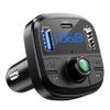 WYYHAA Bluetooth FM Transmitter for Car, BT 5.0 & QC3.0 Car Bluetooth Adapter with 5 EQ Mode, 3 Charging Ports Support USB Disk, TF Card Hands-Free Car Kits view 1