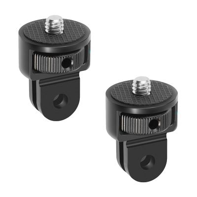 2PC Camera Tripod Mount for Gopro Adapter, 360 Adjustment 1/4-20 Screw Conversion Adapter for GoPro Hero10, Insta360 ONE X3, X2, Go 2 3, Xiaomi Yi and Other Action Cameras