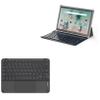 BoxWave Keyboard Compatible with Wiwibous Android Tablet (10.1 in) - SlimKeys Bluetooth Keyboard with Trackpad, Portable Slim TouchPad - Jet Black view 1