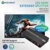 KAIVMAN HDMI Extender Over Ethernet, 1080P HDMI Extender Splitter Over Signal CAT6 Cable Up to 196ft, 1x2 HDMI Extender for Dual Monitor with IR Remote Control, Support USB Software Update, PoC, EDID view 3