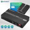 KAIVMAN HDMI Extender Over Ethernet, 1080P HDMI Extender Splitter Over Signal CAT6 Cable Up to 196ft, 1x2 HDMI Extender for Dual Monitor with IR Remote Control, Support USB Software Update, PoC, EDID view 4