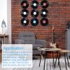 DMiotech 24 Pack 7 Inch Black Blank Vinyl Records for Home Room Wall Independent Decor CD Vinyl Decorative Records Coasters for Retro Music Studio Room view 2