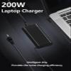 200W Laptop Charger Compatible with Original HP Omen 15 17 Pavilion Gaming 15 16 17 Victus 15 16 Zbook Fury Studio 15 16 Envy 16 17 TPN-DA10 L00818-850 TPN-LA21 ADP-200HB B AC Adapter Power view 2