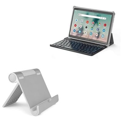 BoxWave Stand and Mount Compatible with Wiwibous Android Tablet (10.1 in) - VersaView Aluminum Stand, Portable, Multi Angle Viewing Sturdy
