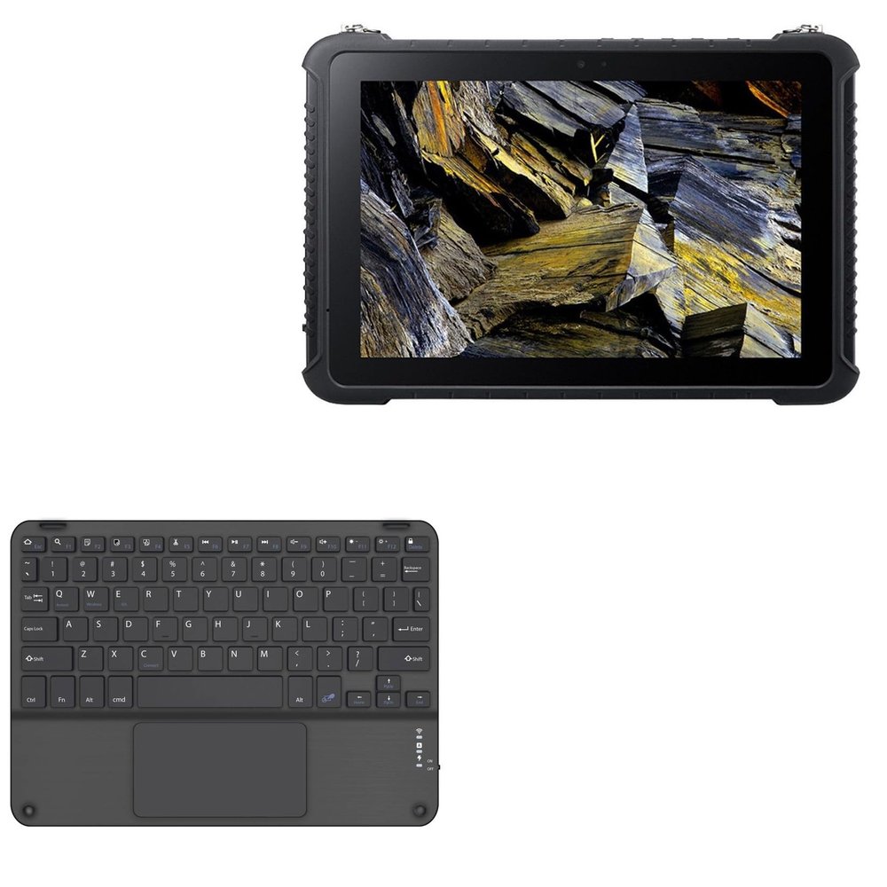 BoxWave Keyboard Compatible with Acer Enduro T5 (ET510-51W) - SlimKeys Bluetooth Keyboard with Trackpad, Portable Slim TouchPad - Jet Black