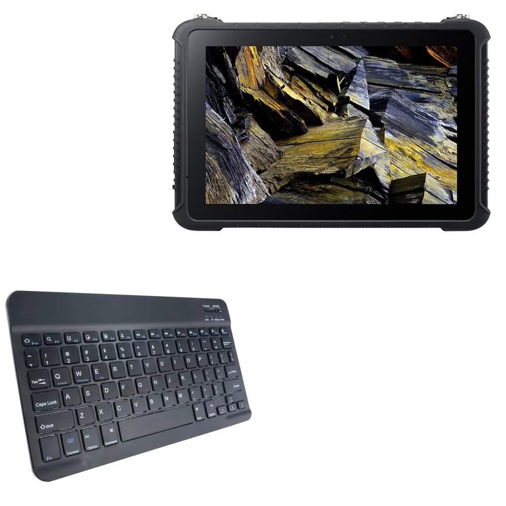 BoxWave Keyboard Compatible with Acer Enduro T5 (ET510-51W) - SlimKeys Bluetooth Keyboard, Portable Thin with Chiclet-Style Keys - Jet Black