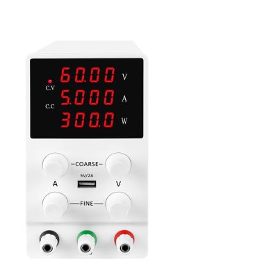 PULME dc Power Supply White Laboratory Power Supply 30V 5A 10A Voltage Regulator 220 V 110V for Phone Repair Car Audio Screen DVD DIY (Color : 60V 5A SPS, Size : 110V AC)