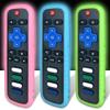 (3 Pack) Protective Cover Case Skin for Roku TV Remote - Glow in The Dark, Drop-Proof, Dust-Proof, Washable, Compatible with Most Models of Roku Voice Remote view 1