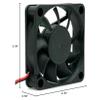 0615-12MBTL DC 12V 0.12A 60X60X15mm Cooling Fan view 4