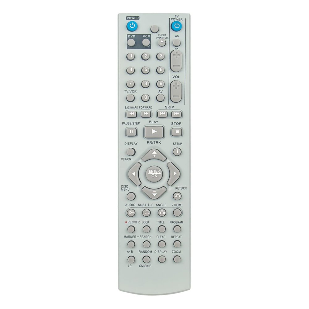 6711R1P104F Replaced Remote Control Compatible with LG VCR/DVD Player V271 V280N-S V271-W1 V280S-P1 V280N-P2Z V180 V160 V280N-P1 V280 V281-W1 V280N-P1Z V280N-P2 V281-P3