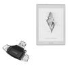 BoxWave Smart Gadget Compatible with Onyx BOOX Nova Air2 - AllReader SD Card Reader, microSD Card Reader SD Compact USB - Jet Black view 1