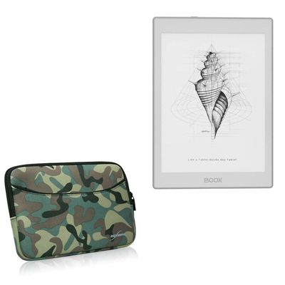 BoxWave Case Compatible with Onyx BOOX Nova Air2 - Camouflage Suit with Pocket, Neoprene Camo Suit Zipper Pocket for Storage