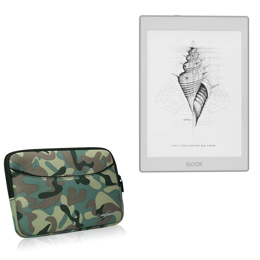 BoxWave Case Compatible with Onyx BOOX Nova Air2 - Camouflage Suit with Pocket, Neoprene Camo Suit Zipper Pocket for Storage