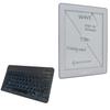 BoxWave Keyboard Compatible with Mobiscribe Wave Black & White (7.8 in) - SlimKeys Bluetooth Keyboard - with Backlight, Portable Slim LED 7 Colors - Jet Black view 1