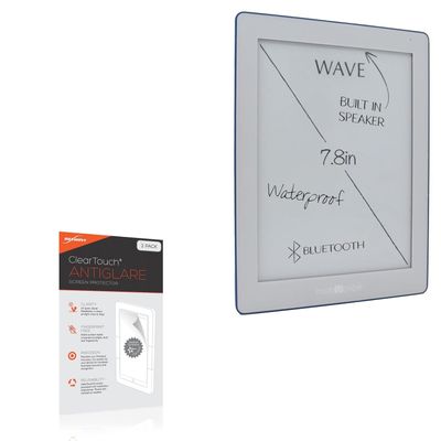 BoxWave Screen Protector Compatible with Mobiscribe Wave Black & White (7.8 in) - ClearTouch Anti-Glare (2-Pack), Anti-Fingerprint Matte Film Skin