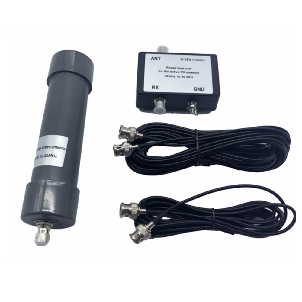 Replacement Active Antenna Universal 10 KHz-30 MHz Mini Whip Active Antenna with BNC to BNC Connection Cable BNC to BNC Cable