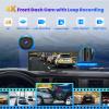 860 Portable CarPlay Screen with 4K Dash Cam Front and Rear- 9.3" Wireless Apple CarPlay Android Auto Car Stereo, Bluetooth, GPS Navigation Head Unit,Car Stereo Receivers,1080p Backup Camera view 3