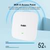 KuWFi WiFi 6 Extender 2.4G&5.8G Long-Range Repeater AX1800 WiFi 6 Indoor Ceiling-Mounted AP Router 48V PoE Powered 1800Mbps High Speed for House, Office, Apartment view 2
