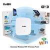 KuWFi WiFi 6 Extender 2.4G&5.8G Long-Range Repeater AX1800 WiFi 6 Indoor Ceiling-Mounted AP Router 48V PoE Powered 1800Mbps High Speed for House, Office, Apartment view 3