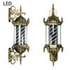 FidemM Light Led,Outdoor Retro Style Rotating Hair Salon Barber Shop Open Sign Red White Blue Strips Wall-Mounted Waterproof Save Energy Outdoor Wall Lamp Decor view 2