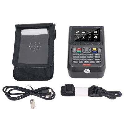 Hilitand Satellite Finder Meter Finder Meter for Dish Network FTA Built in Battery LCD Screen for Adjusting Sat TV Dish