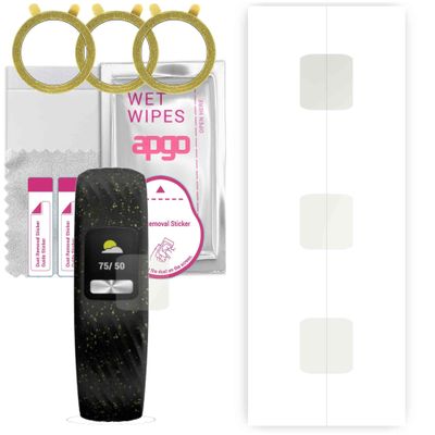 apgo 3x Hydrogel Matte Screen Protector for Garmin Vivofit 4, Hydrogel Film, Flexible, Soft TPU with positioning layer easy installation