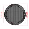 Unifizz 2pcs 7 Inch Metal Glossy Car Audio Speaker Cover Mesh Subwoofer Grill Horn Guard Decorative Circle Grille Protector Black view 3