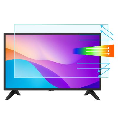 AIZYR 55 Inch Anti Blue Light Anti Glare Monitor Screen Protector, Indoor & Outdoor Reduce Eye Strain Anti UV Blue Light Blocking Filter 55inch/L1211W682mm