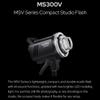 Godox MS300V Strobe Light Kit, 300W Studio Strobe Light, 2.4G Wireless System, Recycle Time 0.11.8S, Bowens Mount LED Modeling Lamp with QS65 Quick Installation Softbox + Light Stand view 2