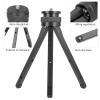 Camera Tripod, Aluminum Alloy Adjustable Height Desktop Tripod, Strong Robust Oxidation Treatment Oxidation Camera Stand, for Phone, Camera[Black] view 3