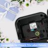 KCMYTONER 3 Pack Compatible for Ptouch TZe-R231 TZ-R231 TZe Satin Ribbon Tape 12mm 0.47 Inch Black on White Fabric Tape for Ptouch Embellish PT-P710BT P700 P910BT H100 D400VP Label Maker view 3
