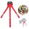 Camera Tripod, Aluminum Alloy Adjustable Height Desktop Tripod, Strong Robust Oxidation Treatment Oxidation Camera Stand, for Phone, Camera[Red] view 3