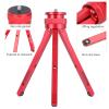 Camera Tripod, Aluminum Alloy Adjustable Height Desktop Tripod, Strong Robust Oxidation Treatment Oxidation Camera Stand, for Phone, Camera[Red] view 4