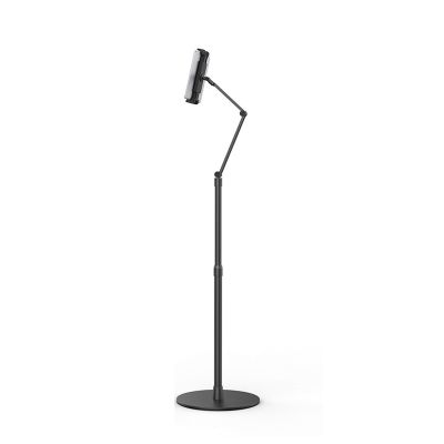 Bed Tablet Mount Holder Stand, Tablet Floor Stand with Flexible Articulating Arm & Tray, 360-Degree Rotatable, for Vlogging, Live Streaming, for 4.7''-12.9'' Ipad or Cell Phone(Color:001)